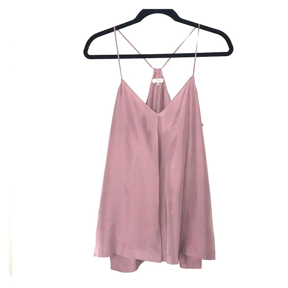 Silk strappy tank